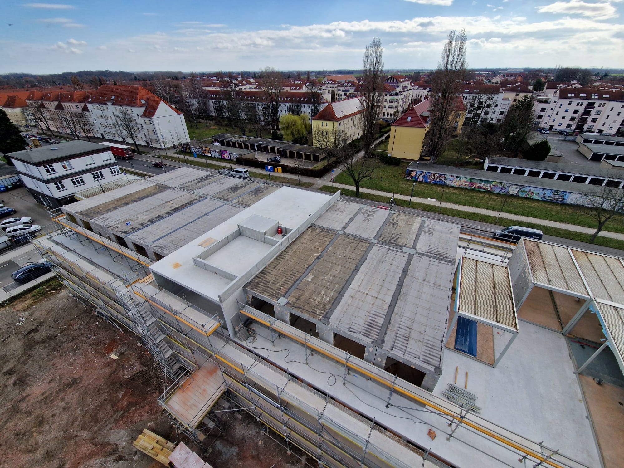 Fortschritt der Bauarbeiten