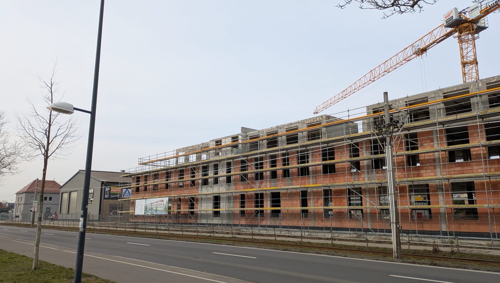 Fortschritt der Bauarbeiten