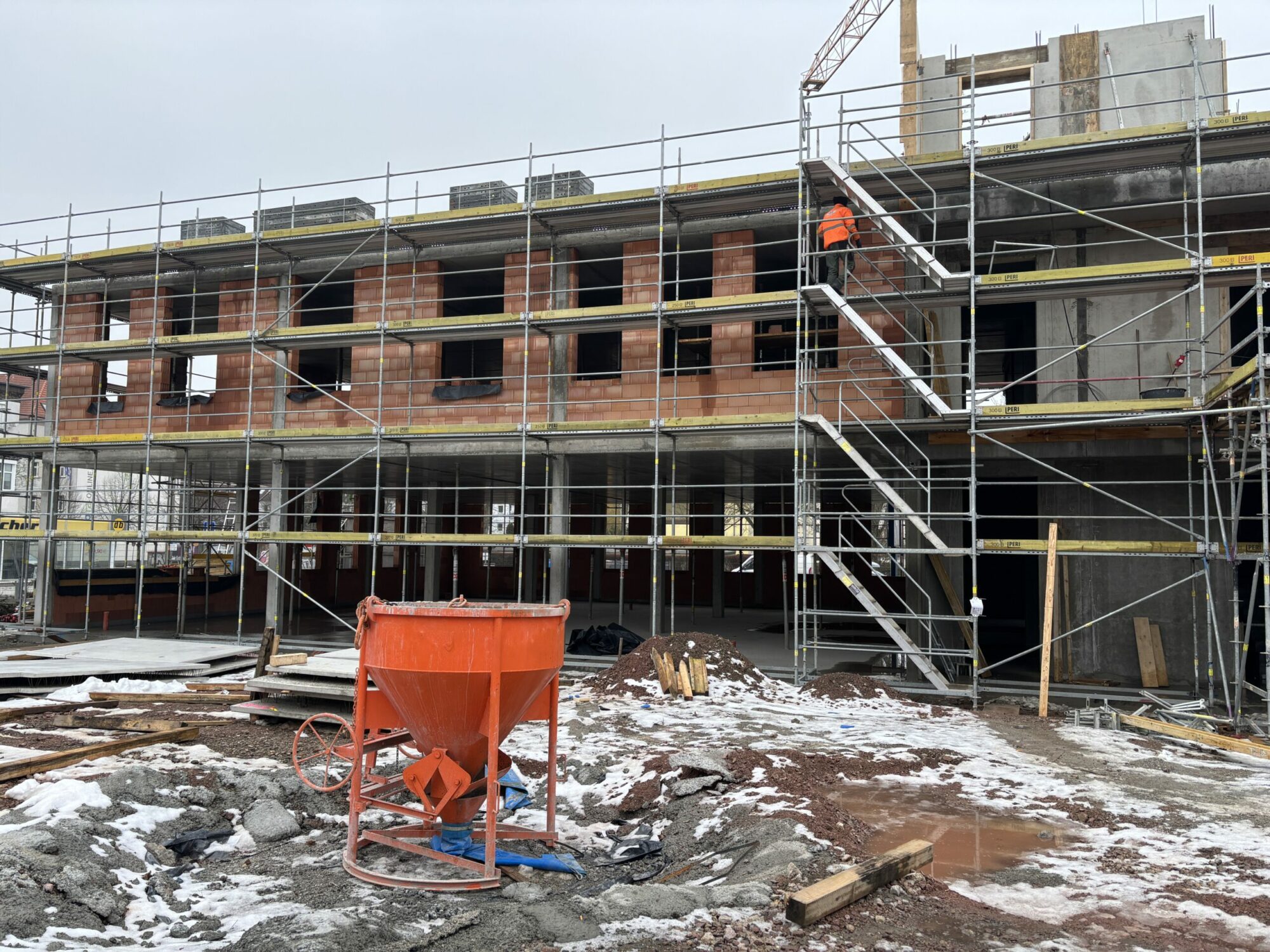 Fortschritt der Bauarbeiten