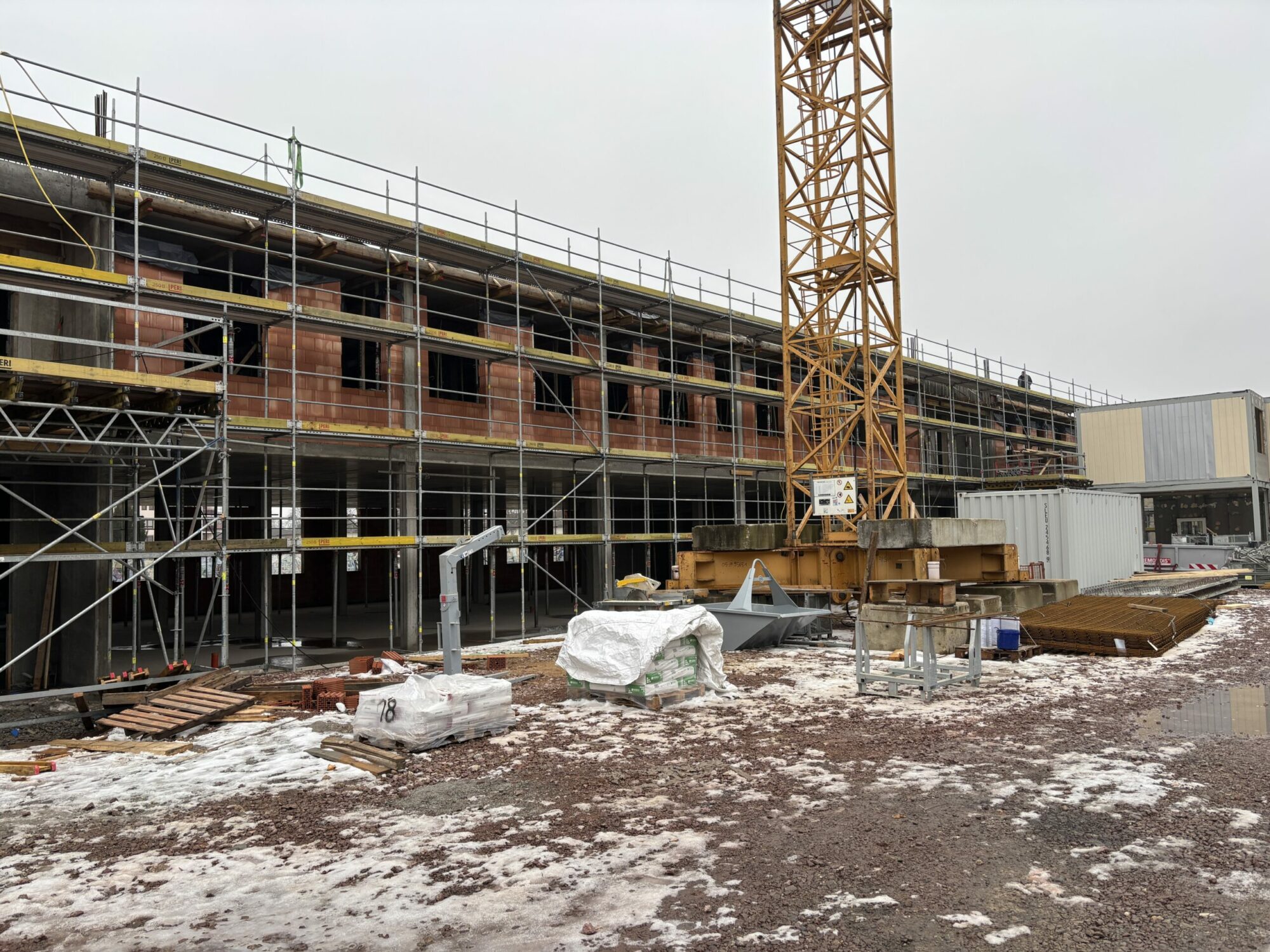 Fortschritt der Bauarbeiten