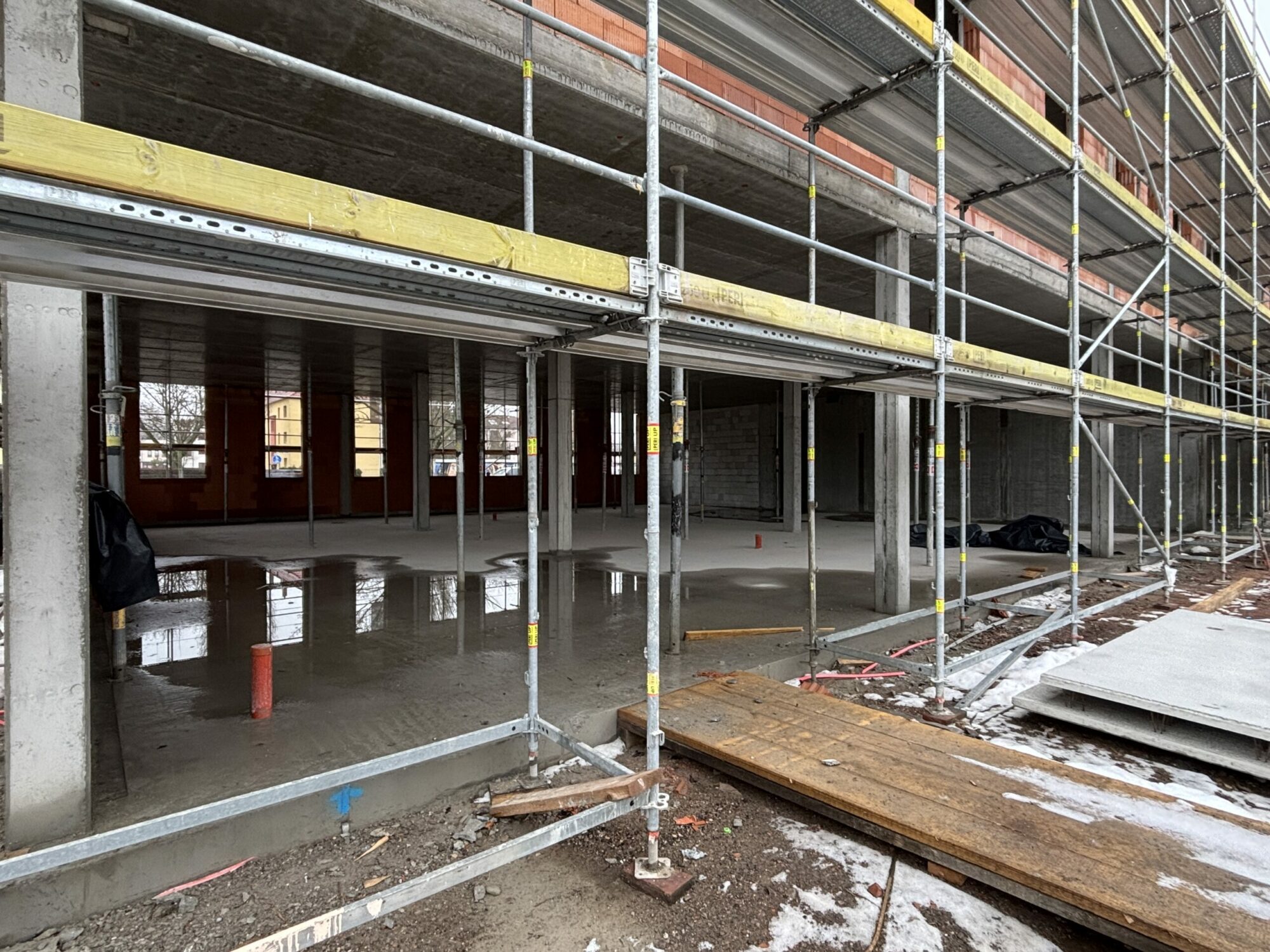 Fortschritt der Bauarbeiten