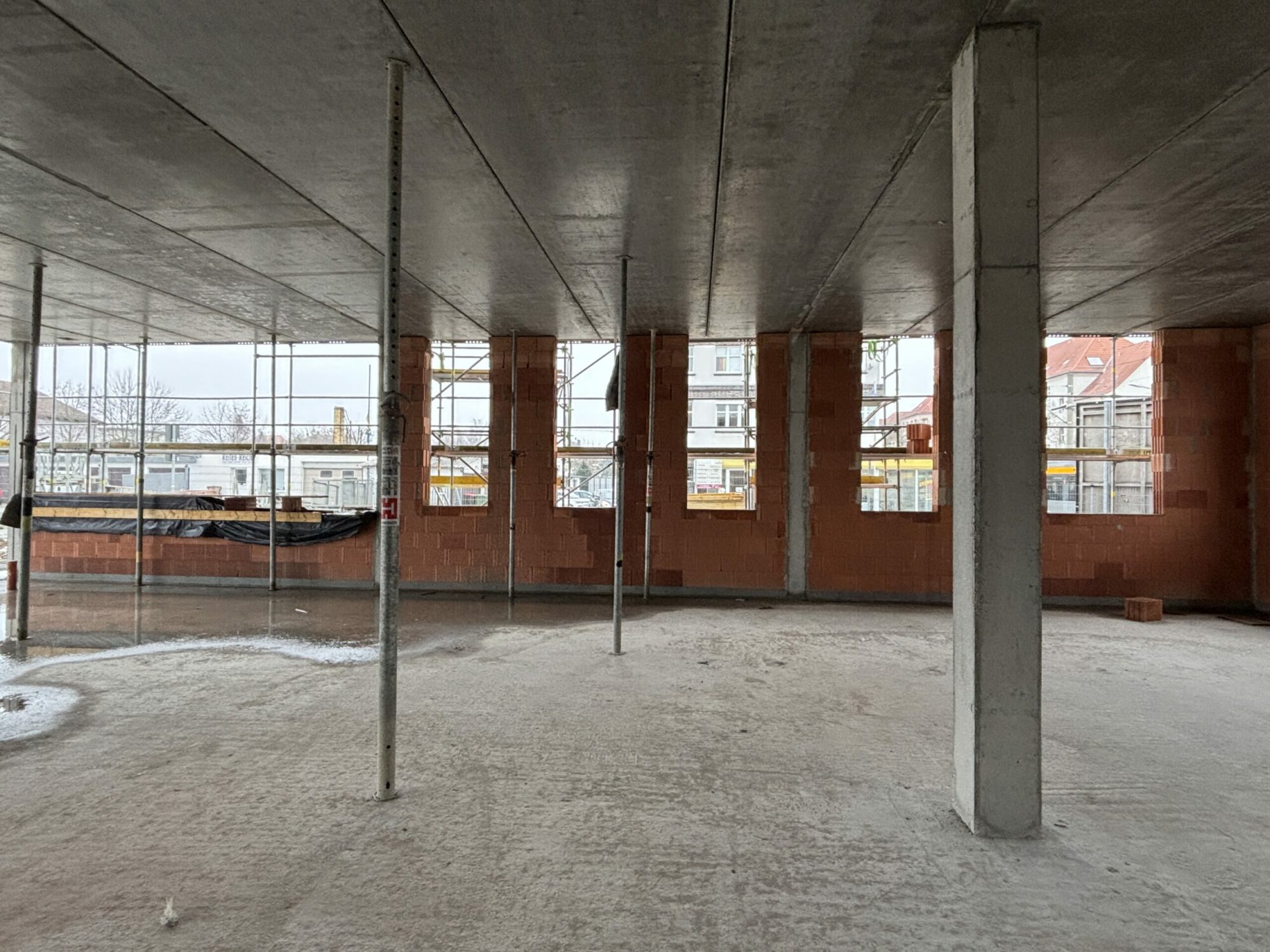 Fortschritt der Bauarbeiten