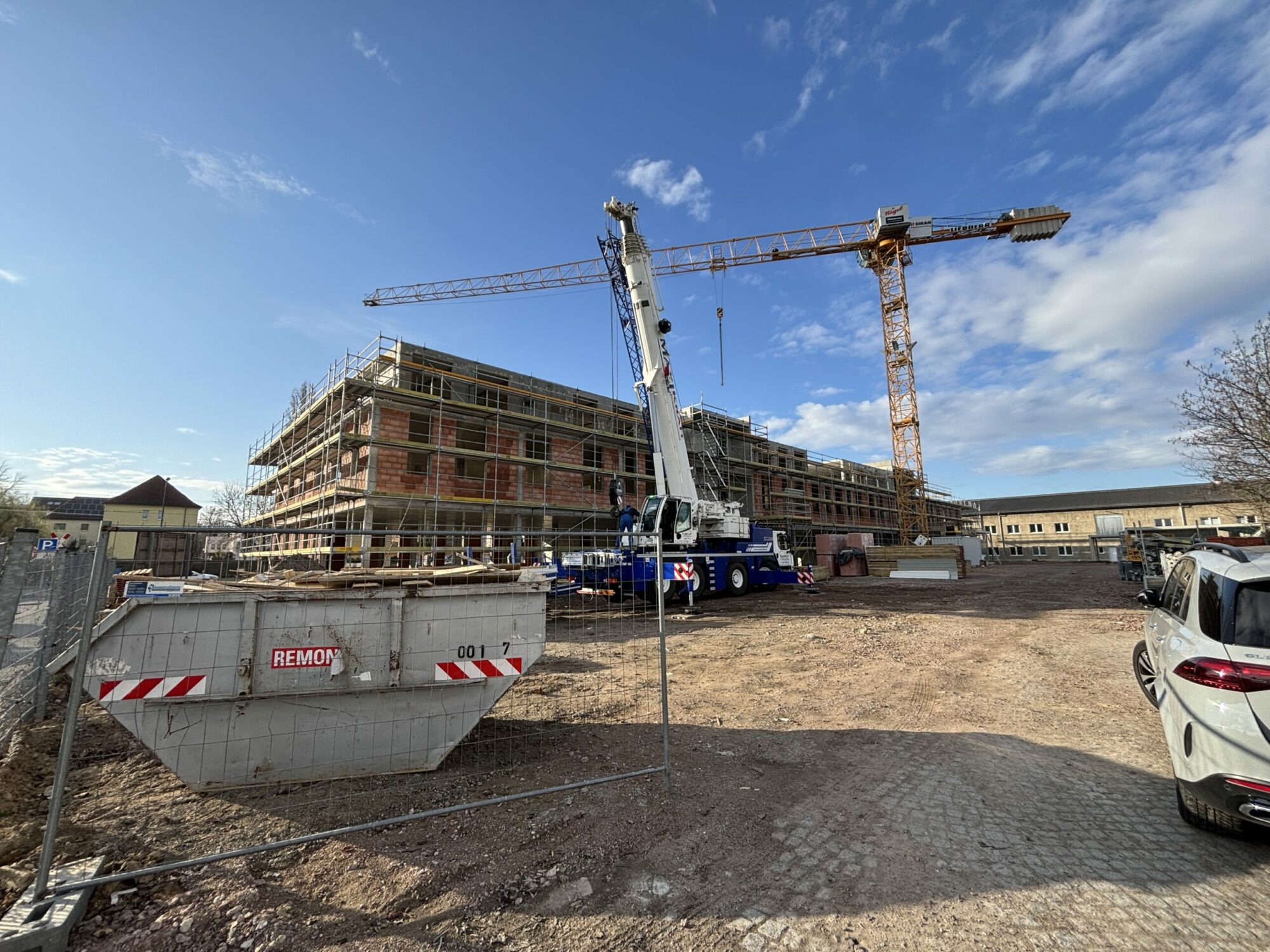 Fortschritt der Bauarbeiten