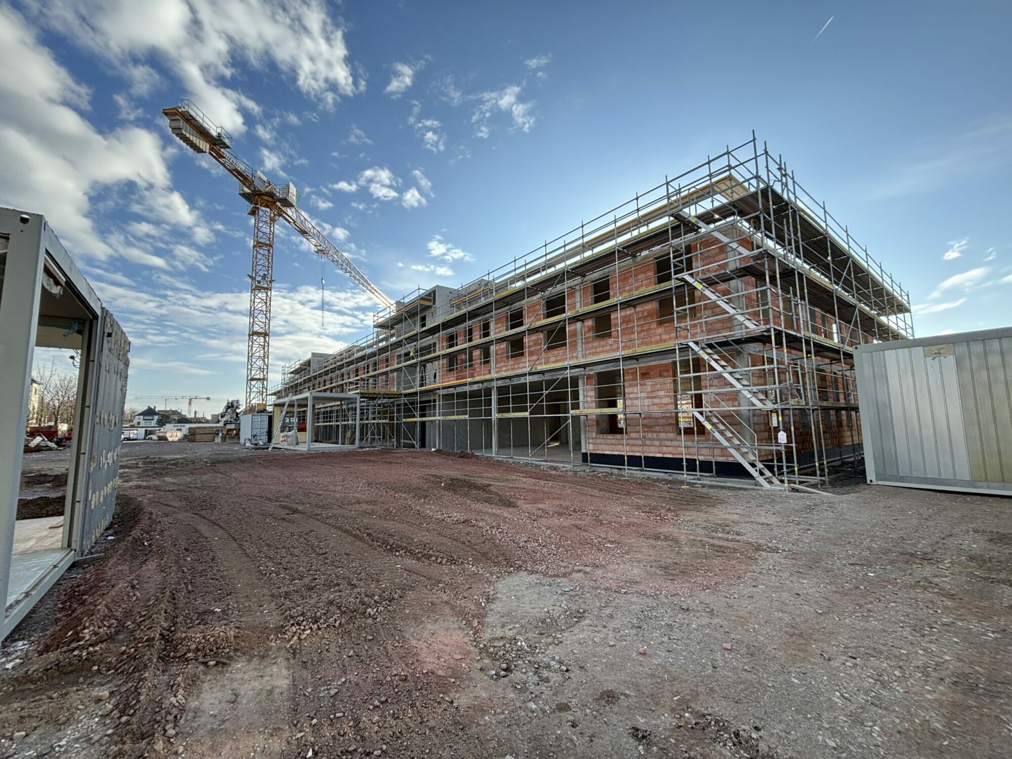 Fortschritt der Bauarbeiten