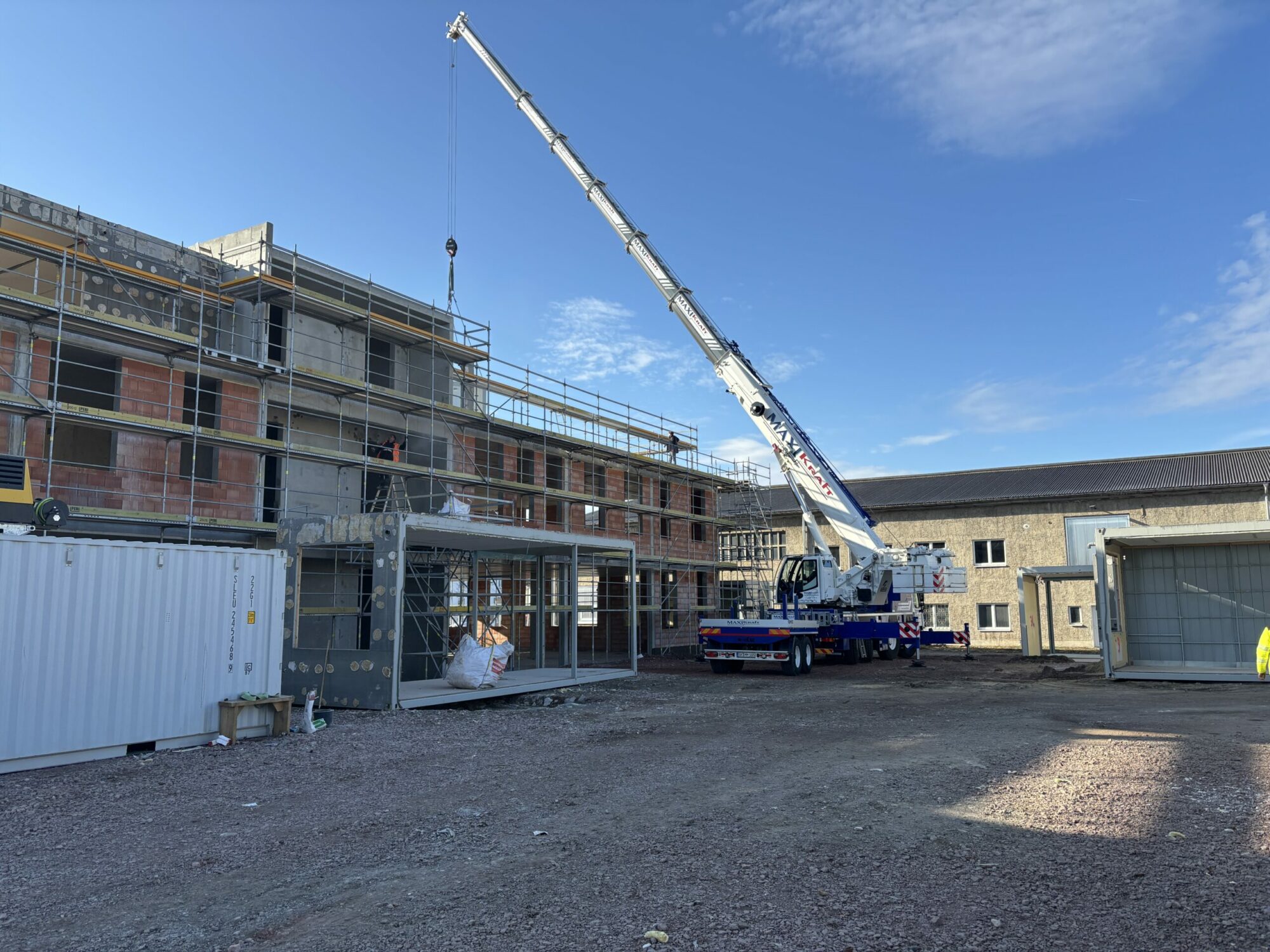 Fortschritt der Bauarbeiten