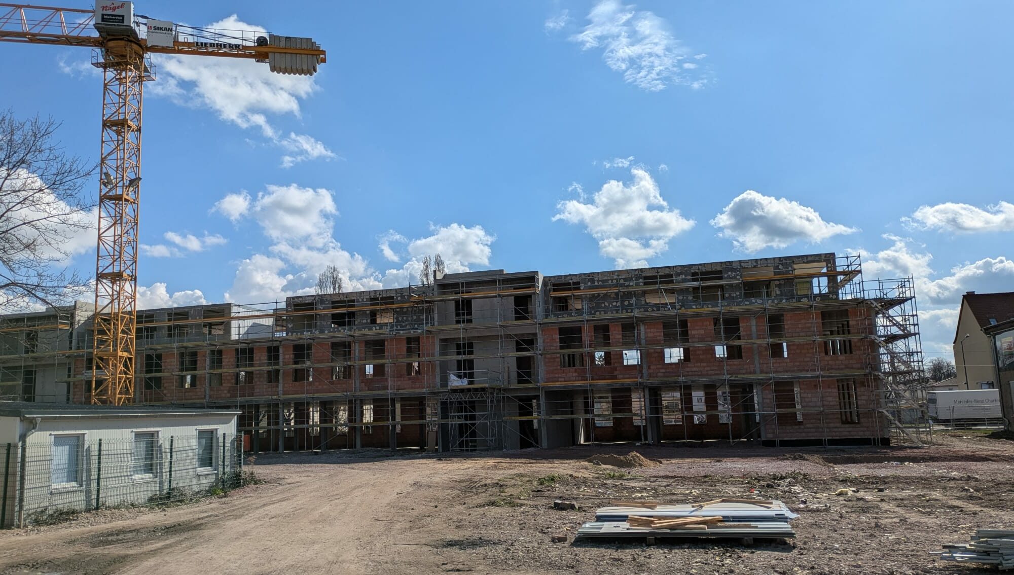 Fortschritt der Bauarbeiten